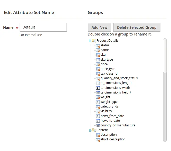 product attributes in magento admin panel